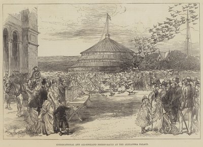 Internationale en All-England Duivenraces bij het Alexandra Palace door Sir John Charles Robinson